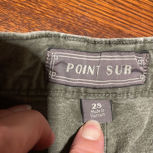 J.Crew Point Sur wide leg cropped trousers 28. Dark green - Picture 9 of 15